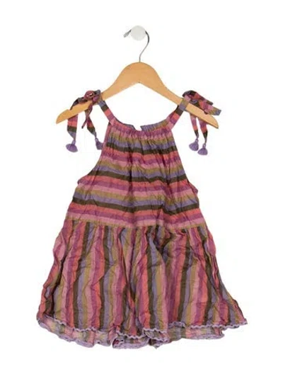 Pre-owned Zimmermann Kids' Girls' Pattern Printed Sleeveless Dress In Pink