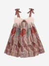 Zimmermann Girls Rhiannon Tie Front Dress In Multi