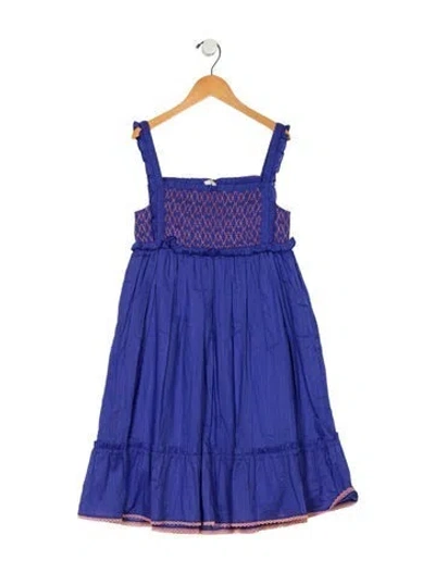 Pre-owned Zimmermann Kids' Girls' Sleeveless Dress In Purple