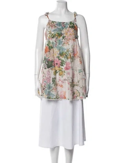 Pre-owned Zimmermann Babies' Girls' Sleevelss Floral Dress