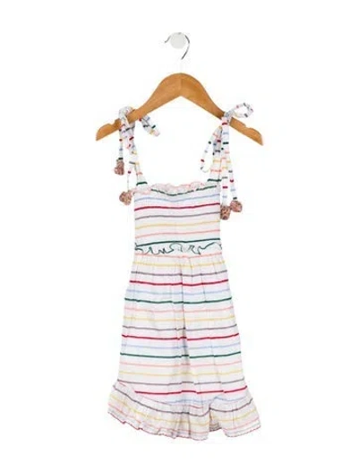 Pre-owned Zimmermann Babies' Girls' Striped Sleeveless Dress In White