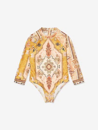 ZIMMERMANN ZIMMERMANN GIRLS WYLIE LONG SLEEVE SWIMSUIT