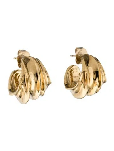 Pre-owned Zimmermann Glaze Hoop Earrings In Multicolor