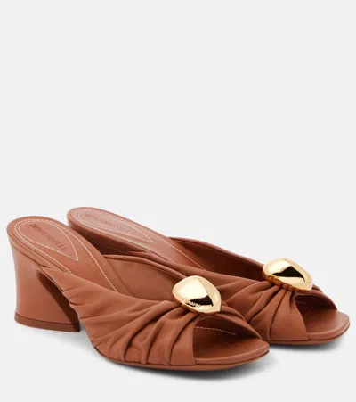ZIMMERMANN GLEAM 65 LEATHER MULES