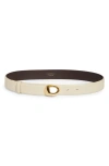 Zimmermann Gleam Leather Belt In Almond