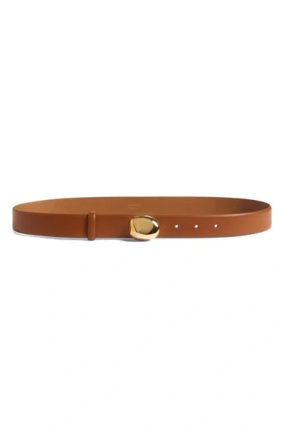 Zimmermann Gleam Leather Belt In Tan