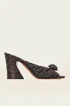Zimmermann Gleam Mule 85 In Dark Brown In Brown