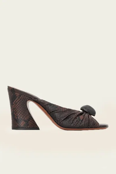 Zimmermann Gleam Mule 85 In Dark Brown