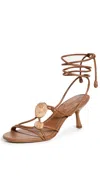 Zimmermann Gleam Embellished Leather Sandals In Avalon