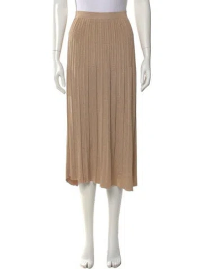 Pre-owned Zimmermann Glitter Accents Midi Length Skirt In Neutral