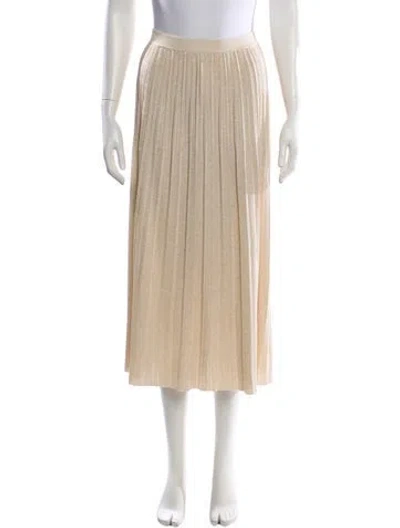 Pre-owned Zimmermann Glitter Accents Midi Length Skirt In Neutral