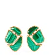Zimmermann Gold-plated And Malachite Cracked Byron Earrings In Green