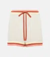 Zimmermann Golden High-rise Shorts In Multicoloured