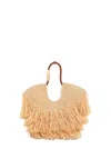 Zimmermann 'goldentime' Beoge Shoulder Bag With Adjustable And Removable Shoulder Strap And Fringed