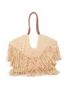 Zimmermann Natural Goldentime Fringe Medium Tote In Neutral
