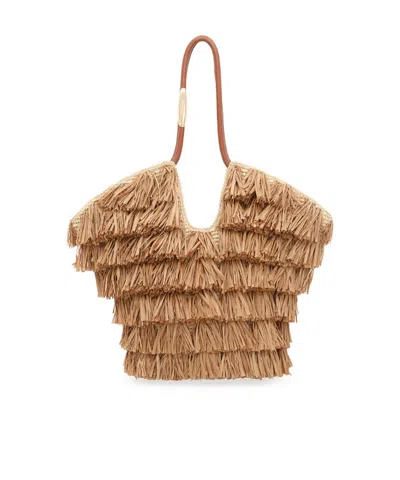 Zimmermann Goldentime Medium Fringe Tote