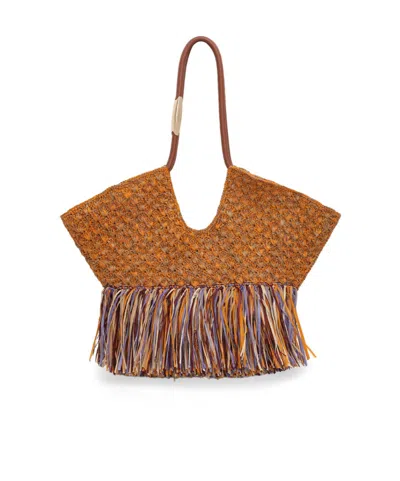 Zimmermann Goldentime Medium Fringe Tote