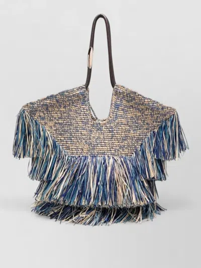Zimmermann Goldentime Medium Raffia Beach Tote Bag