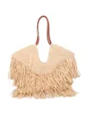 Zimmermann Natural Goldentime Fringe Medium Tote In Neutral