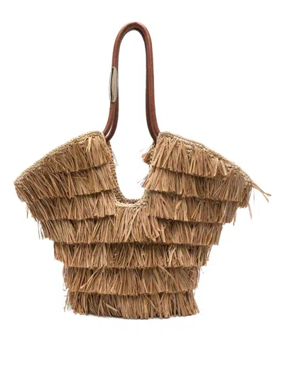 Zimmermann Goldentime Medium Tote In Brown