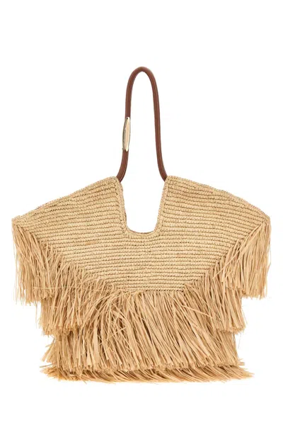 Zimmermann Goldentime Tote Bag In Beige