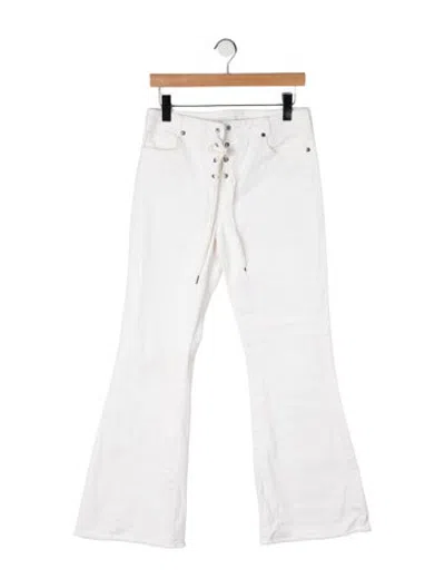 Pre-owned Zimmermann Goldie Flared Jeans In Neutrals