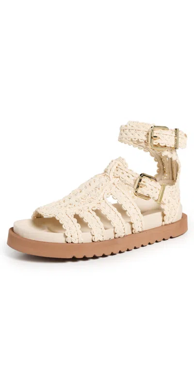 Zimmermann Goldie Gladiator Sandals Powder