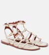 Zimmermann Goldie Leather Sandals In White