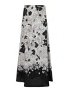 Zimmermann Woman Maxi Skirt White Size 3 Linen In Black