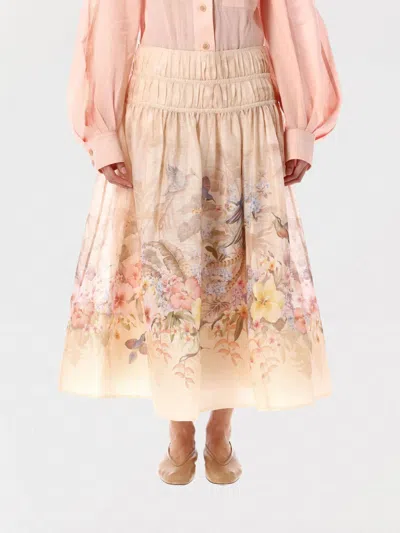 ZIMMERMANN SKIRT ZIMMERMANN WOMAN COLOR IVORY,G92685044