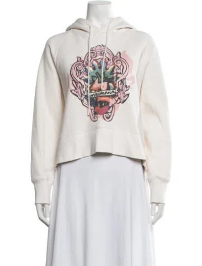 Pre-owned Zimmermann Graphic Print Crew Neck Sweater In Neutrals
