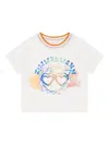 Zimmermann Graphic-print Ribbed-trim T-shirt In White