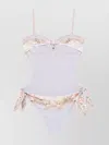 Zimmermann Graphic Print Swimsuit Bow Detail