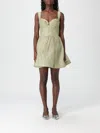 Zimmermann Rebellion Linen And Silk Organza Minidress In Animal Print