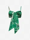 Zimmermann Green Everley Crop Top