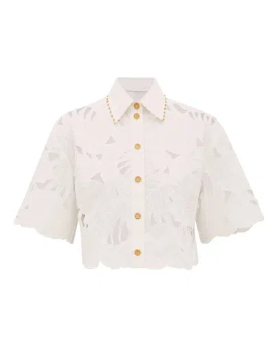 Zimmermann H26 Shirt In Ivory