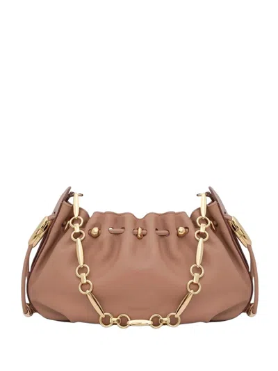 Zimmermann Halcyon Leather Clutch In Brown