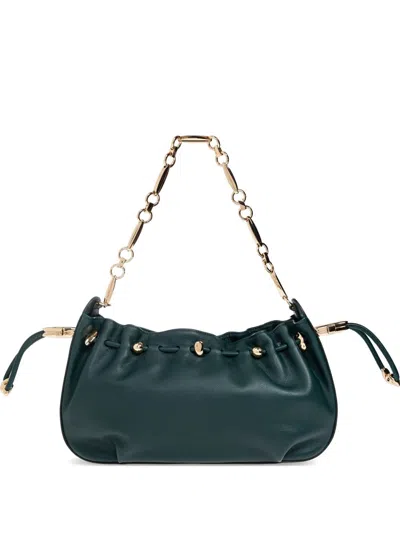Zimmermann Halcyon Leather Clutch In Green