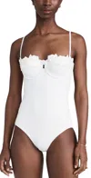 ZIMMERMANN HALLIDAY EMBROIDERY ONE PIECE IVORY