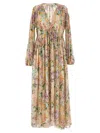 Zimmermann 'maxi Robe Rassemblée Halliday' In Multicolor