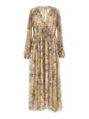 Zimmermann 'maxi Robe Rassemblée Halliday' In Multicolour