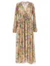 ZIMMERMANN HALLIDAY GATHERED MAXI DRESSES MULTICOLOR