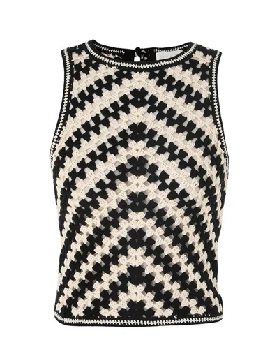 Zimmermann Halliday Hand Crochet Tank Top In Multi