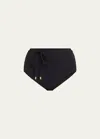 Zimmermann Black Halliday High-waisted Bikini In Noir
