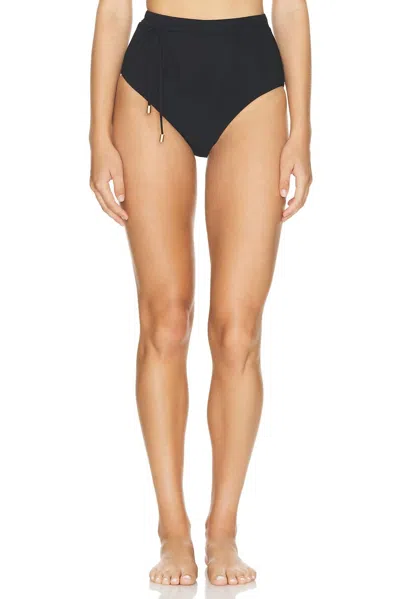 Zimmermann Halliday High Waist Bikini In Noir In Blue