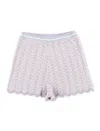 Zimmermann Girls Halliday Textured Knit Shorts In Multi