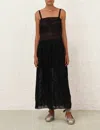 Zimmermann Halliday Lace Trime Slip Dress In Black In Black