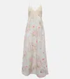 Zimmermann Halliday Lace-trimmed Floral-print Linen Maxi Dress In White
