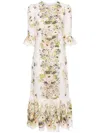 ZIMMERMANN ZIMMERMANN HALLIDAY LONG FLORAL DRESS