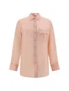 Zimmermann Silk Halliday Manstyle Shirt In Pink